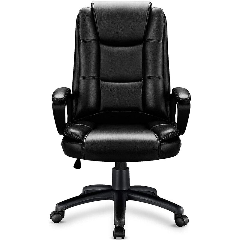 Црно кожено столче за извршна канцеларија